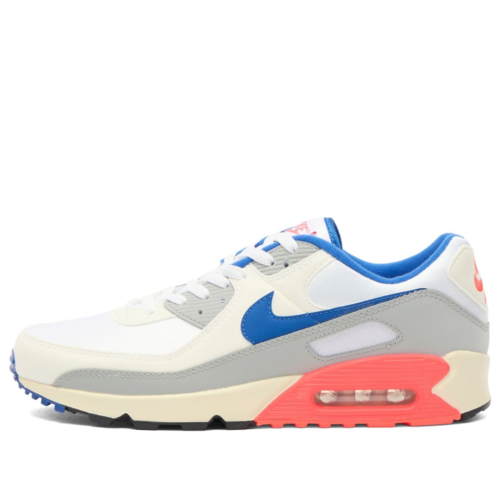 Photo: Nike Air Max 90 Qs Ultramarine Sneaker in Light Base Grey/Sport Royal/Coconut Milk