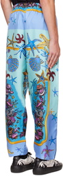 Versace Underwear Blue Trésor De La Mer Lounge Pants