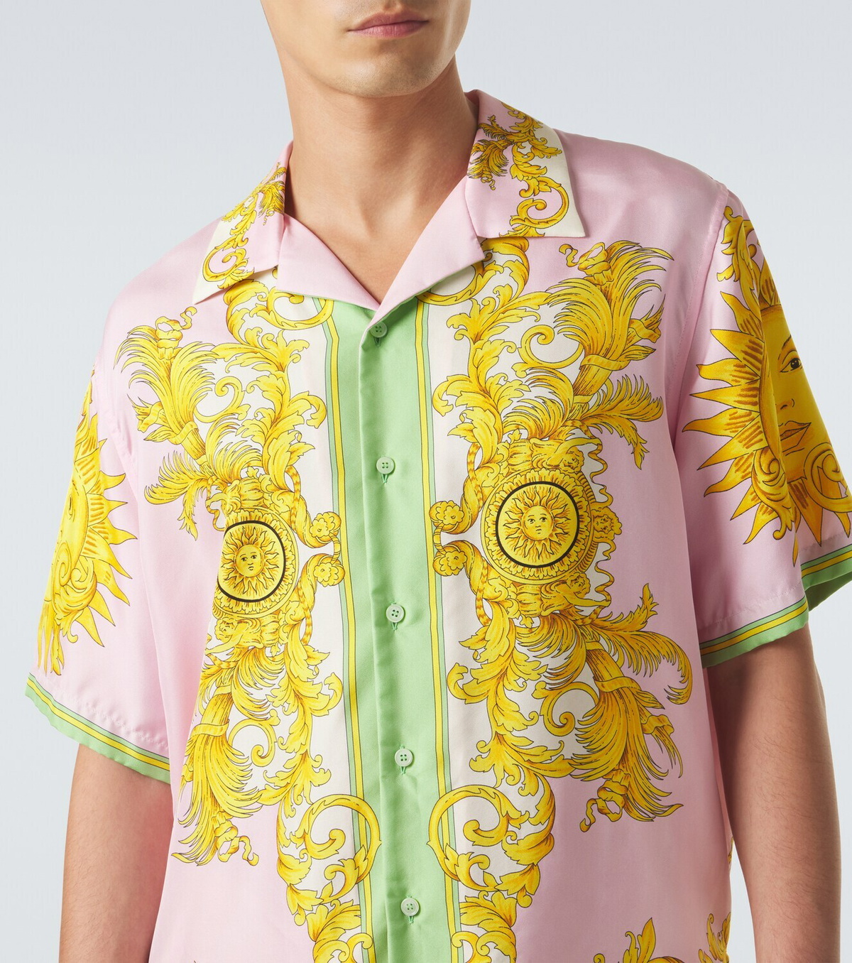 Versace Printed silk shirt