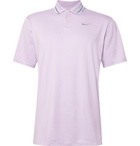 Nike Golf - Vapor Logo-Embroidered Striped Stretch Dri-FIT Golf Polo Shirt - Lilac