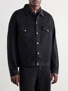 A.PRESSE - Cotton and Silk-Blend Piqué Jacket - Black