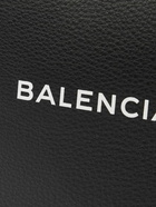 Balenciaga - Logo-Print Creased-Leather Pouch