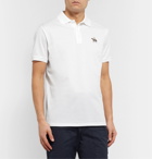 Ralph Lauren Purple Label - Logo-Embroidered Cotton-Piqué Polo Shirt - White