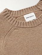 Norse Projects - Fridolf Logo-Intarsia Wool Sweater - Brown