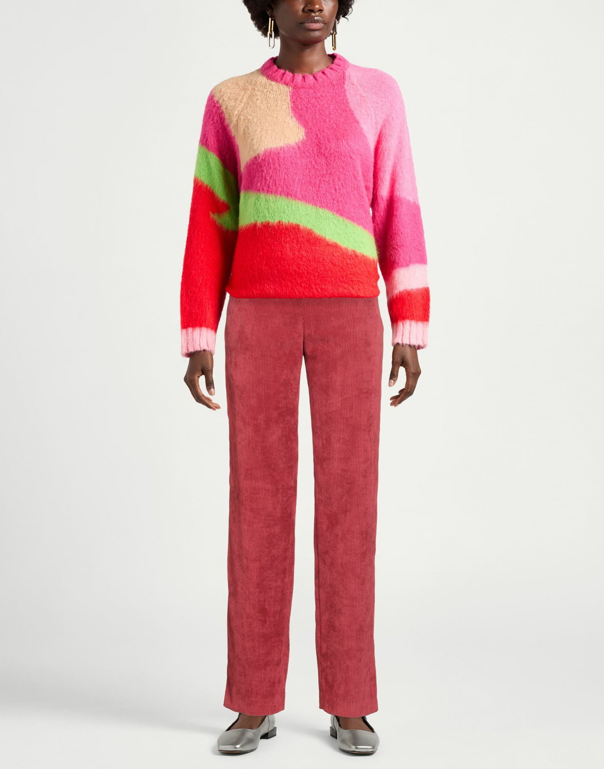 Jijil Womens Pants Brick