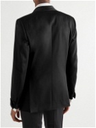 Brioni - Shawl-Collar Silk Satin-Trimmed Virgin Wool Tuxedo Jacket - Black