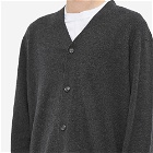 Our Legacy Men's Merino Knitted Cardigan in Anthracite Melange