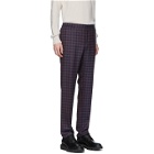 Etro Blue Check Wool Trousers