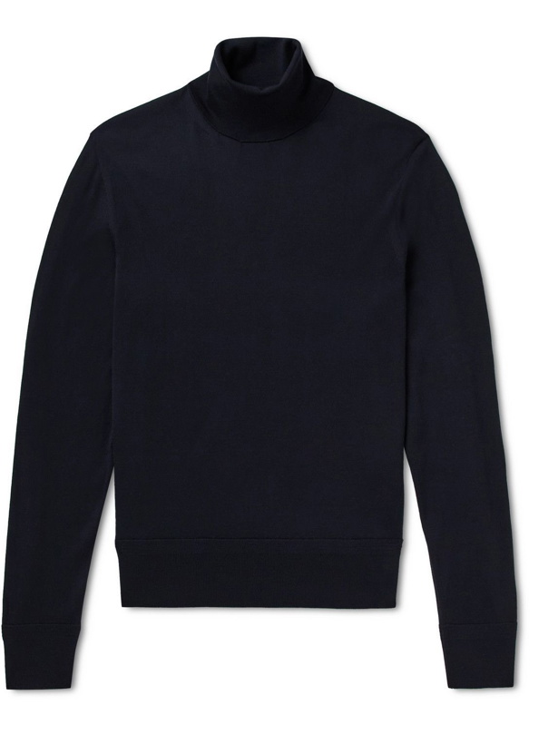 Photo: TOM FORD - Wool Rollneck Sweater - Blue