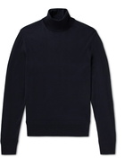 TOM FORD - Wool Rollneck Sweater - Blue