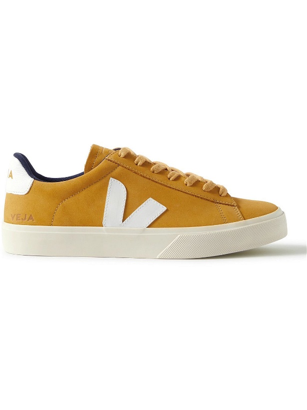 Photo: Veja - Campo Leather and Nubuck Sneakers - Yellow