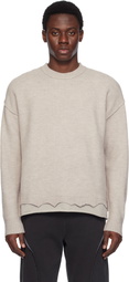 Izzue Taupe Layered Sweater