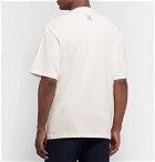Maison Kitsuné - ADER error Oversized Logo-Embroidered Printed Cotton-Jersey T-Shirt - White