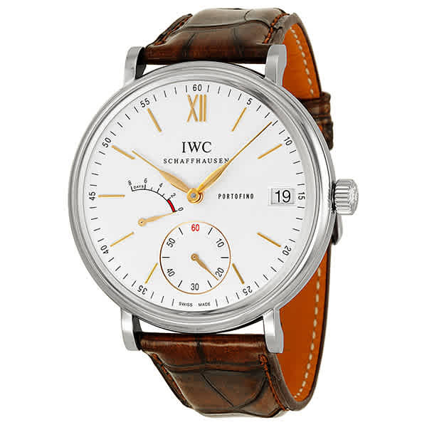 Photo: IWC Portofino Hand Wound Eight Days Silver Dial Mens Watch IW510103