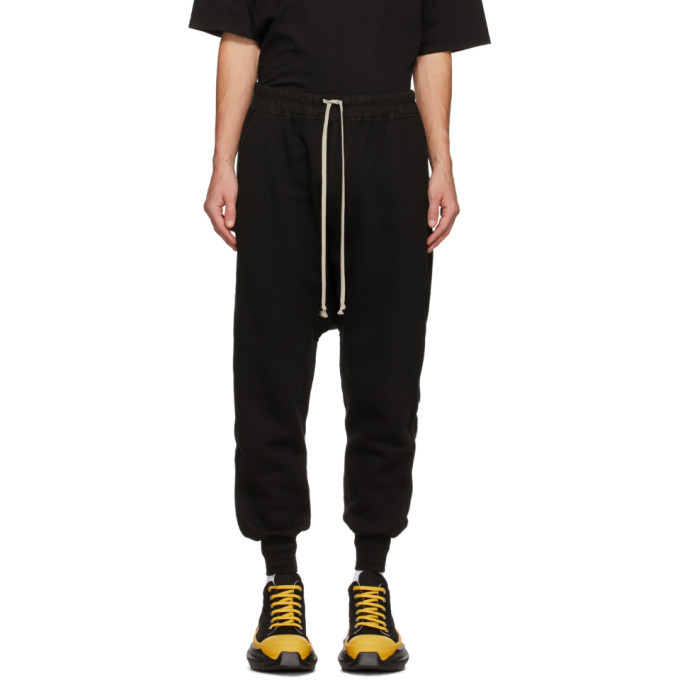 Rick Owens Drkshdw Black Prisoner Lounge Pants Rick Owens Drkshdw