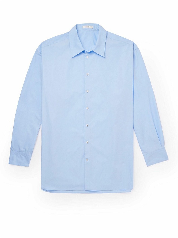 Photo: The Row - Lukre Cotton-Poplin Shirt - Blue