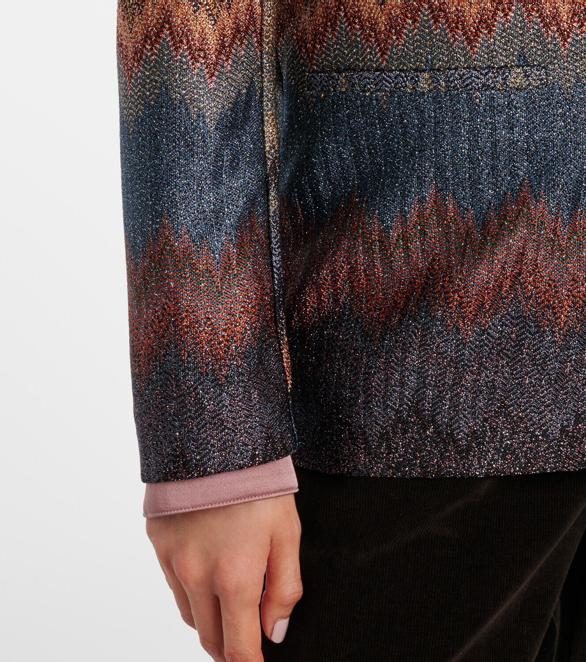 Missoni Zigzag lamé blazer