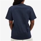 JW Anderson Women's Logo Embroidery T-Shirt in Navy