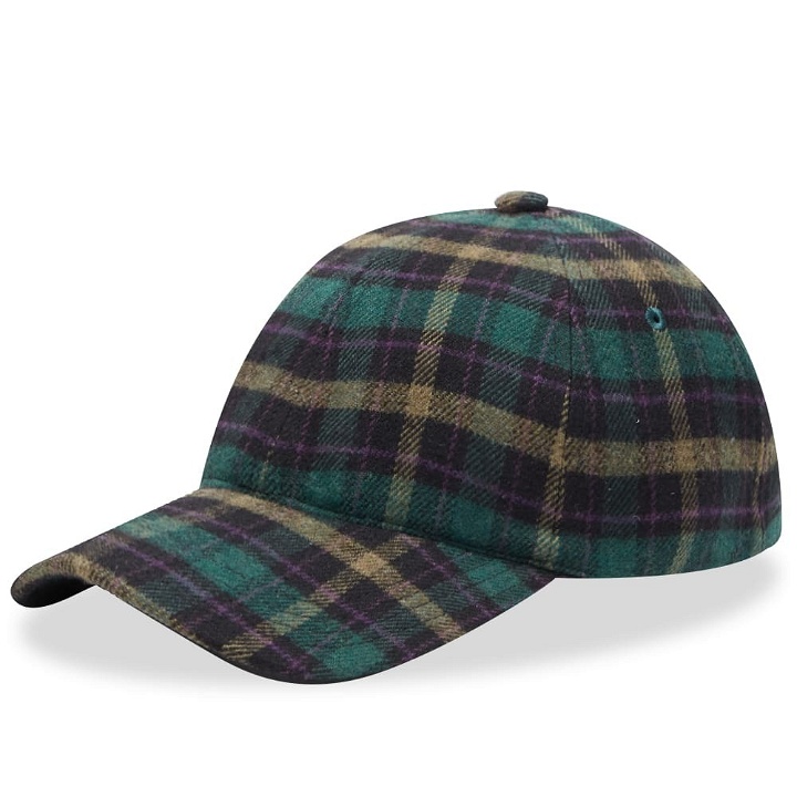 Photo: A.P.C. Men's Charlie Check Cap in Green