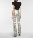 Dolce&Gabbana - Laminated brocade cargo pants