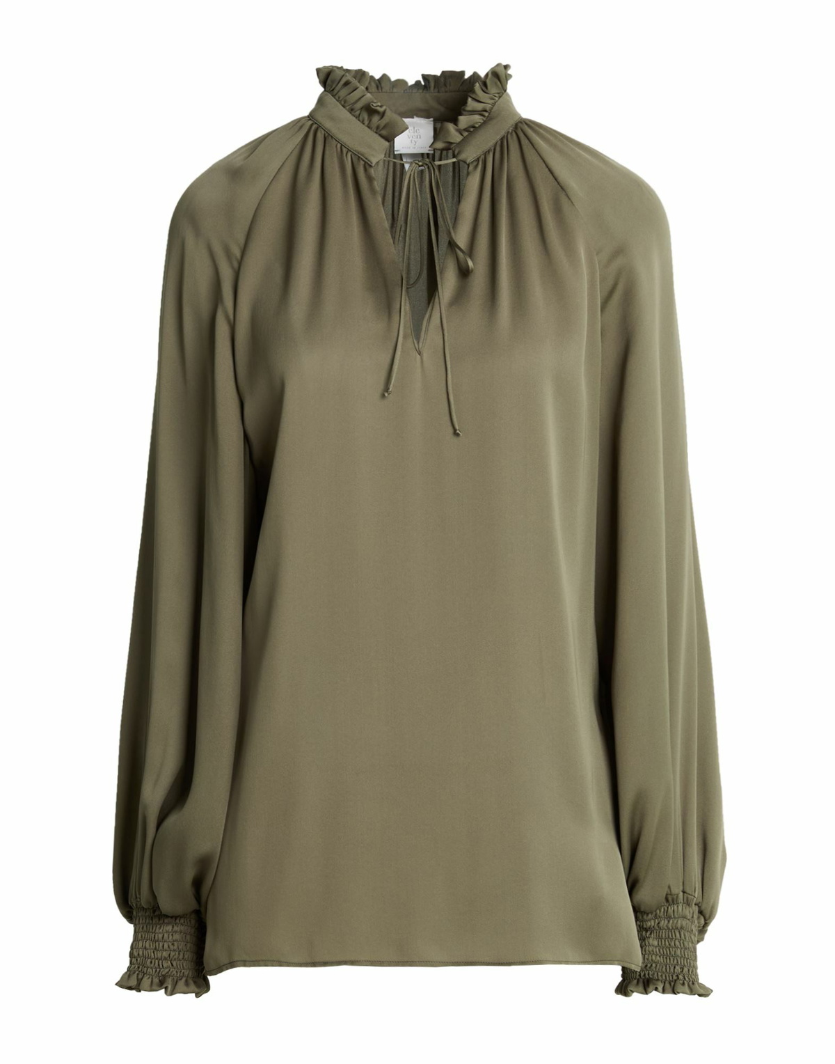 Eleventy Womens Top Military in Green