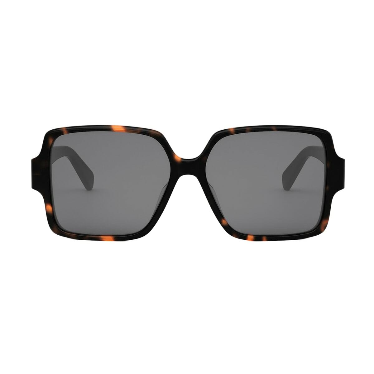 Celine CL40316U 52A 60 Acetate Shiny Havana Gray Sunglasses CL40316U CELINE Triomphe CL40316U Butterfly Sunglasses | Fashion Eyewear main image 3