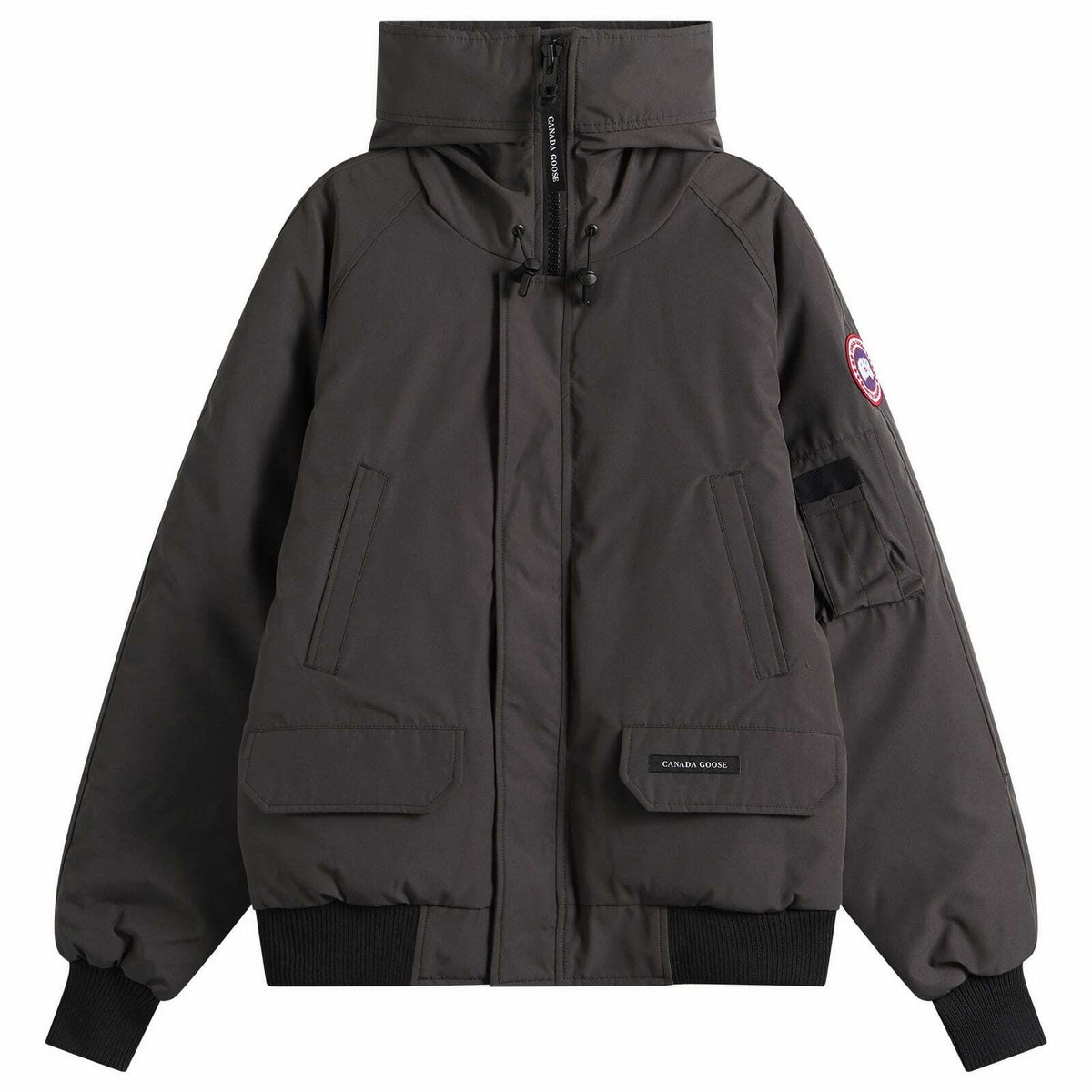 Canada Goose Men's Chilliwack Bomber Jacket Classic Disc in Granite Grey