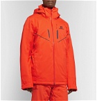 Salomon - Stormrace Hooded Ski Jacket - Orange