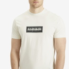 Napapijri Men's Box Logo T-Shirt in White Whisper
