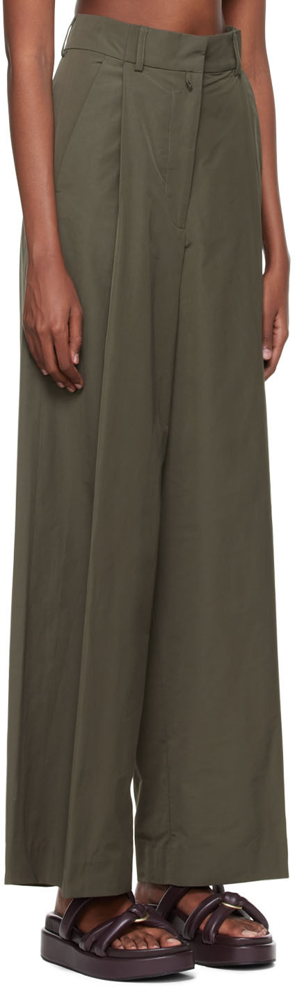 Dries Van Noten Khaki Podium Trousers