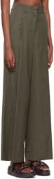 Dries Van Noten Khaki Podium Trousers