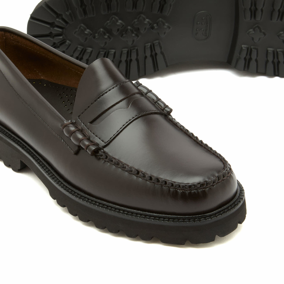 Bass Weejuns Men's Larson 90s Loafer in Chocolate Leather