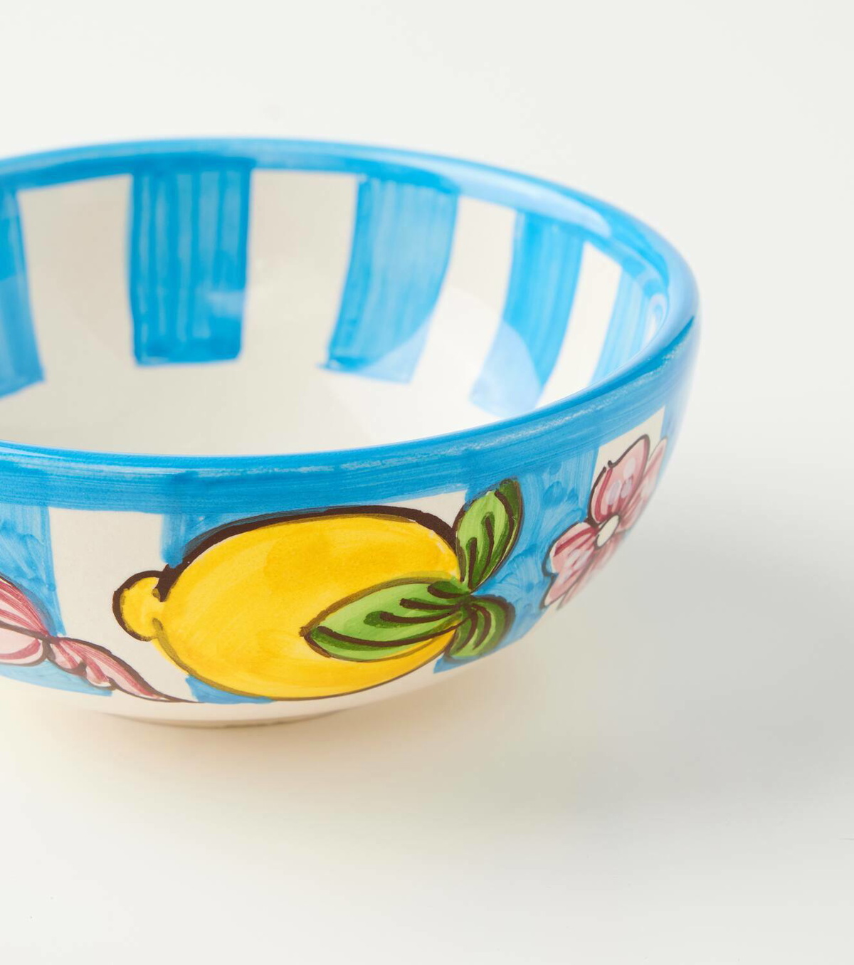 Dolce&Gabbana Casa Taormina striped ceramic bowl
