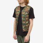 Gramicci x Taion Down Liner Vest in Camo