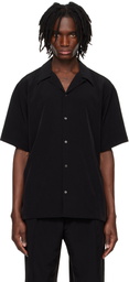 RAINMAKER KYOTO Black Open Collar S/S Shirt