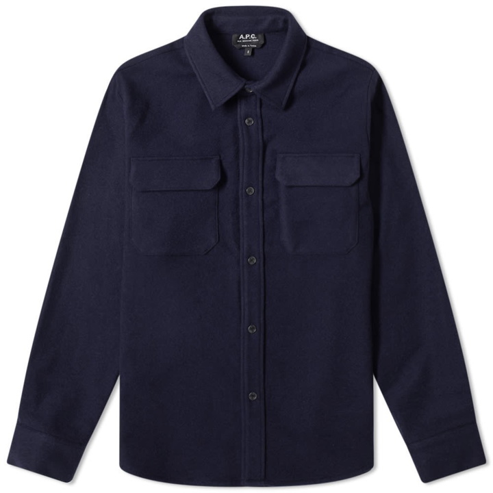 Photo: A.P.C. Heat Wool Flannel Overshirt