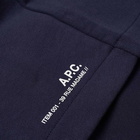 A.P.C. Men's Item Jersey Short in Dark Navy