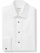 Brunello Cucinelli - Cutaway-Collar Double-Cuff Cotton-Twill Shirt - White