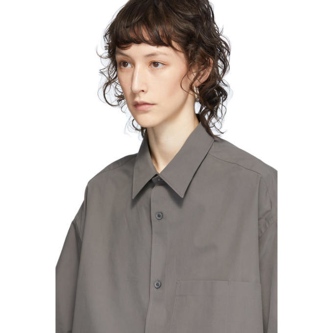 Studio Nicholson Grey Oversized Sorono Shirt Studio Nicholson