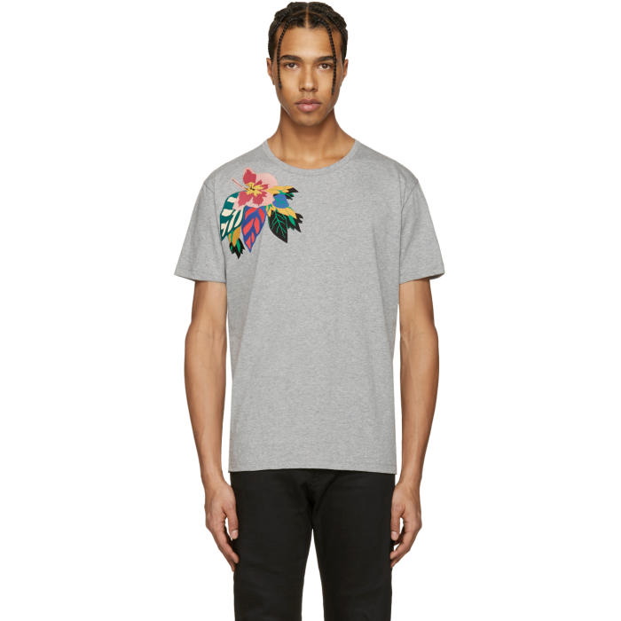 Photo: Valentino Grey Flower and Butterfly T-Shirt