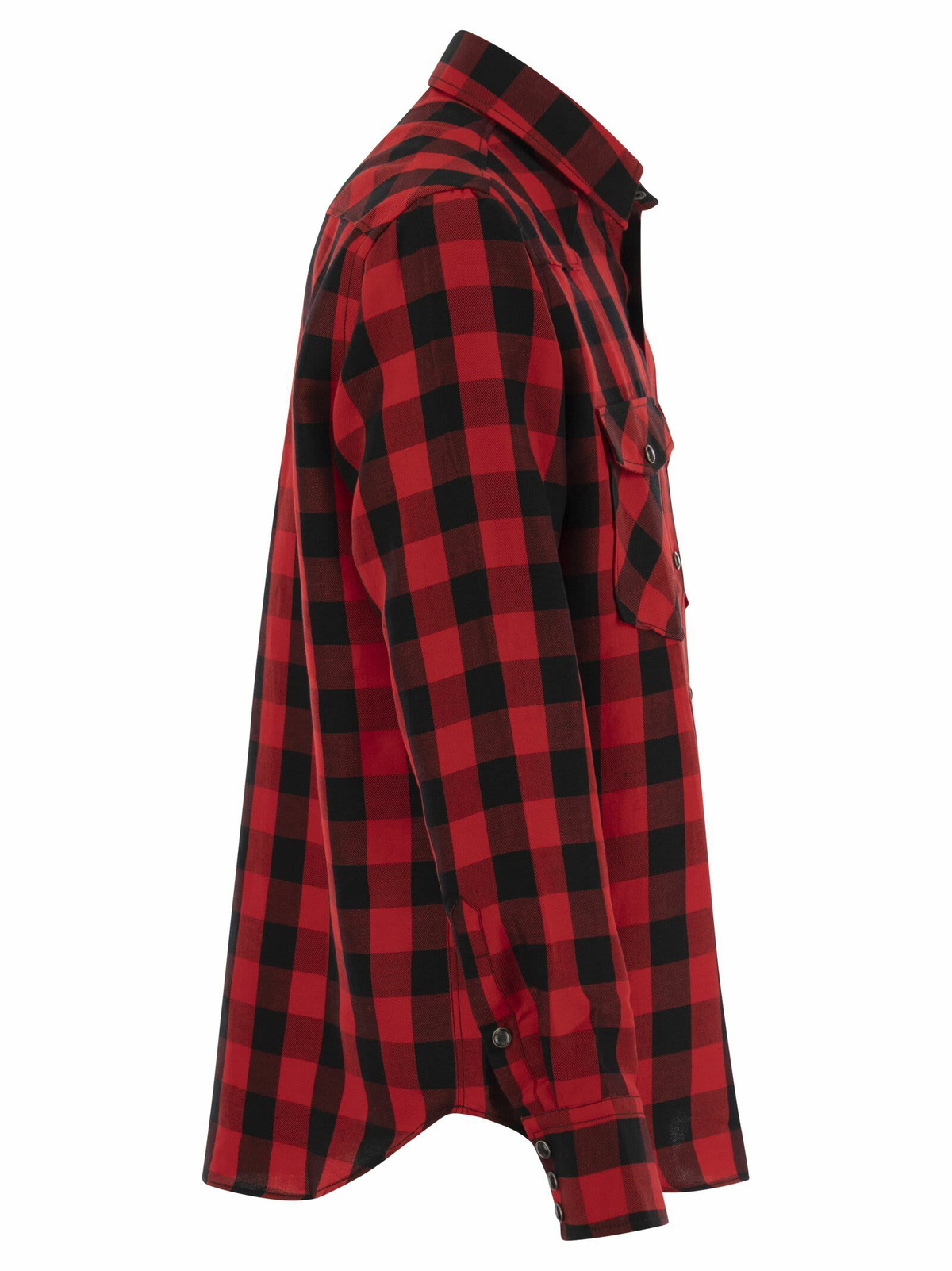 Tシャツ・カットソー PT TORINO Checked shirt in cotton and linen blend PT Torino Checked Shirt In Cotton And Linen Blend PT Torino