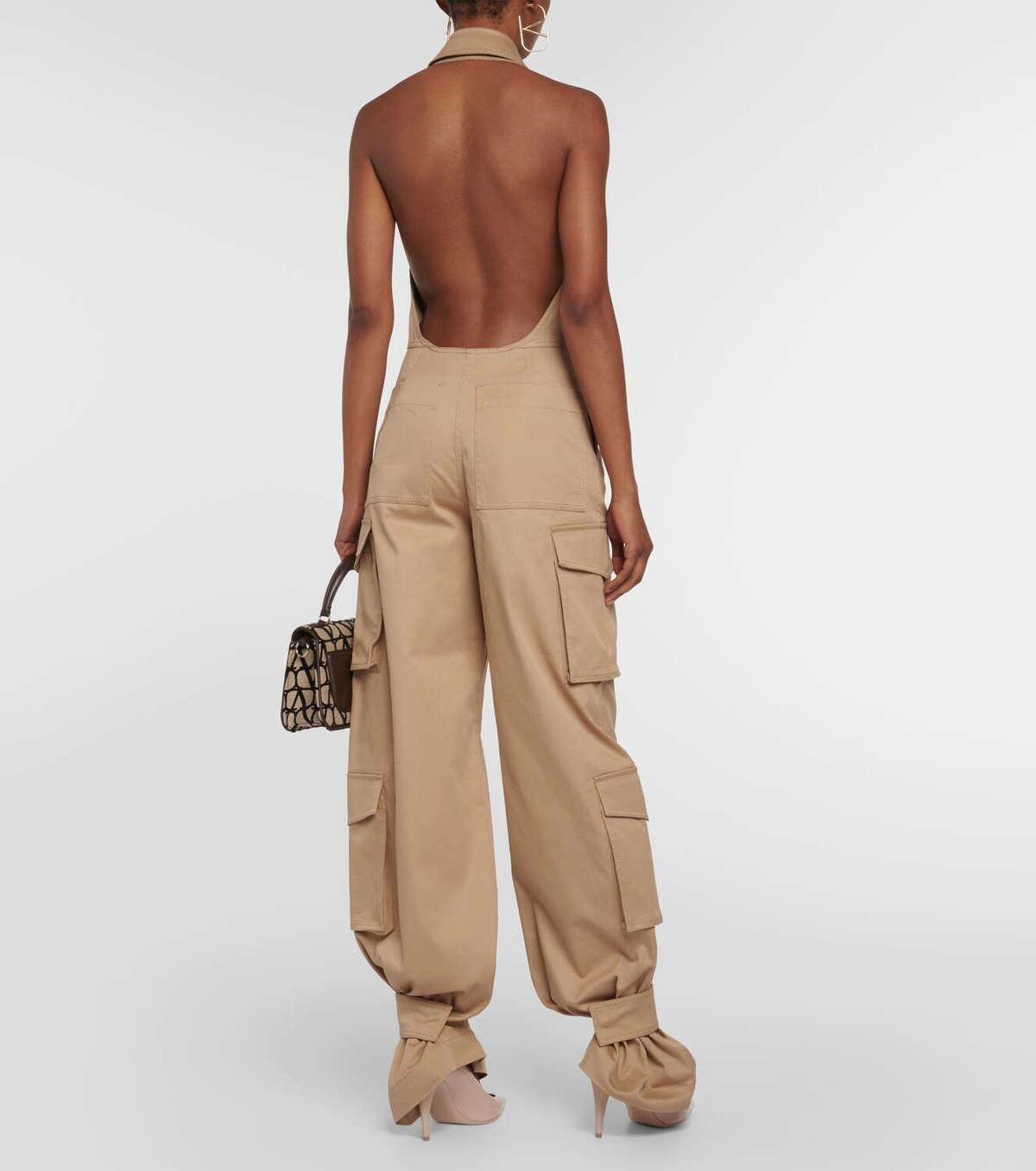 Valentino Cotton cargo overalls