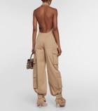 Valentino Cotton cargo overalls