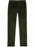 Purdey - Straight-Leg Stretch-Cotton Corduroy Trousers - Green