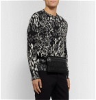 Dolce & Gabbana - Logo-Appliquéd Leather-Trimmed Nylon Belt Bag - Black
