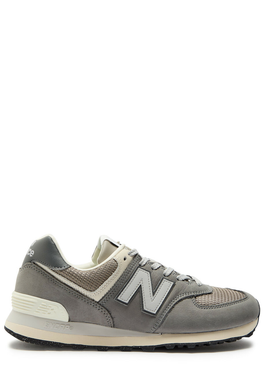 New Balance 574 Panelled Mesh-knit Sneakers Grey