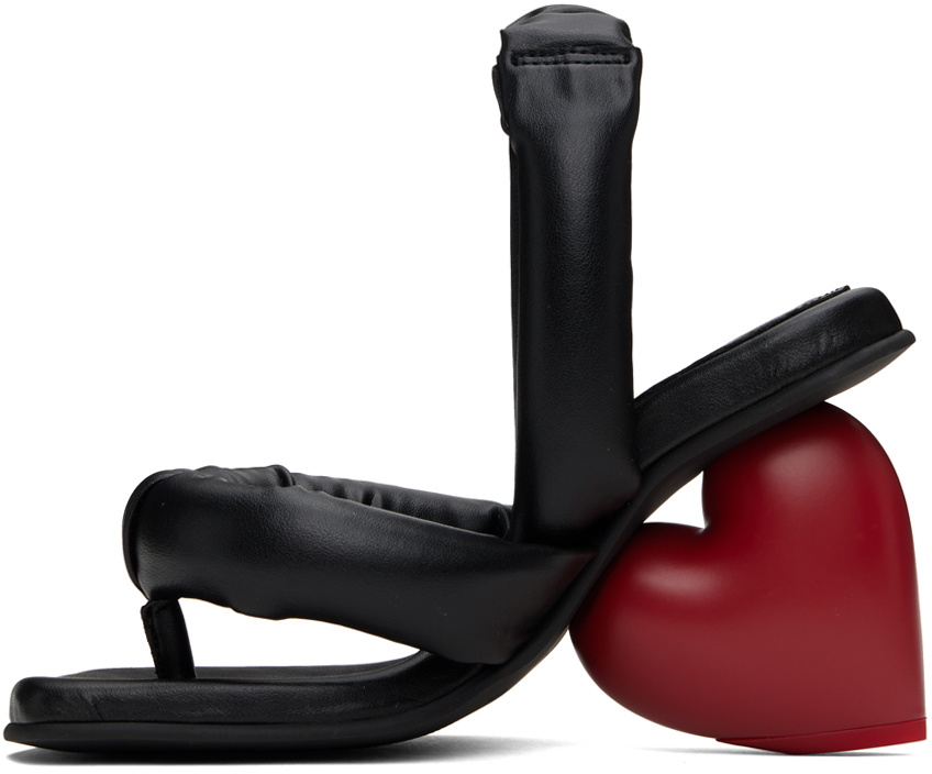 YUME YUME Black & Red Love Heeled Sandals