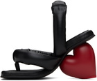YUME YUME Black & Red Love Heeled Sandals