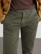 Massimo Alba - Winch Straight-Leg Cotton-Blend Twill Trousers - Green
