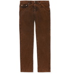 Massimo Alba - Tapered Cotton-Corduroy Trousers - Brown